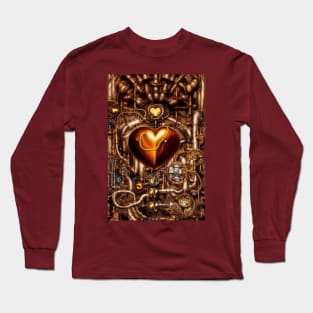 Steampunk mechanical heart Long Sleeve T-Shirt
